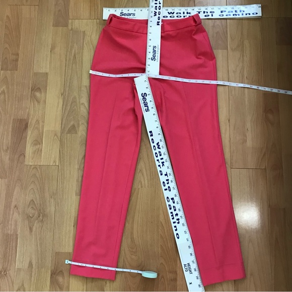 Final sale New WOT Calvin Klein Barbie Pink Trousers dress pants Button Detail - Picture 5 of 8